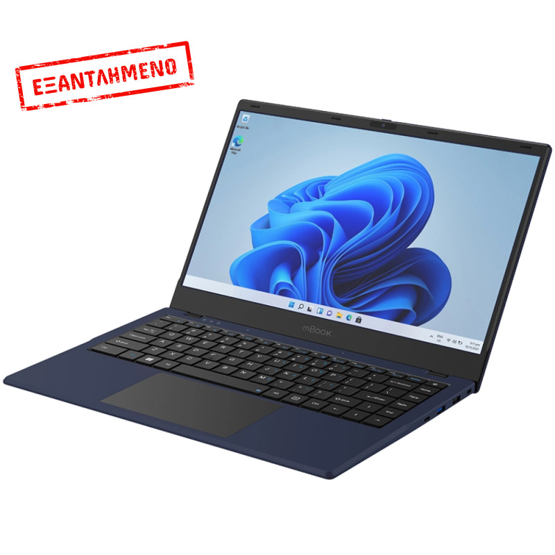 Φορητός Υπολογιστής Maxcom Office mBook 14" Lite Plus Intel® Gemini Lake N4020 4GB/128GB M.2 SSD Μπλε Windows 11 Home