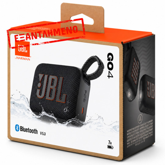 Φορητό Ηχείο Bluetooth JBL GO 4 4.2W IP67 7h Playtime Μαύρο