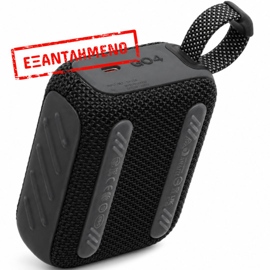 Φορητό Ηχείο Bluetooth JBL GO 4 4.2W IP67 7h Playtime Μαύρο