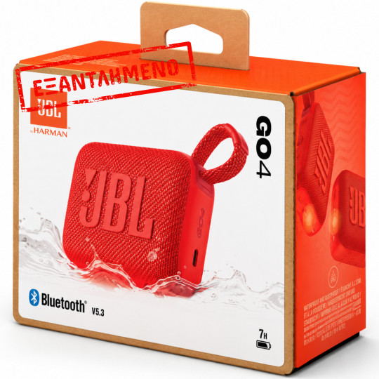 Φορητό Ηχείο Bluetooth JBL GO 4 4.2W IP67 7h Playtime Κόκκινο