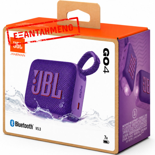 Φορητό Ηχείο Bluetooth JBL GO 4 4.2W IP67 7h Playtime Μωβ