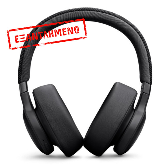 Bluetooth Ακουστικά JBL Live 770NC Ασύρματα & Ενσύρματα USB-C με ANC 65h Ακρόαση Mic και Fast Charge Black
