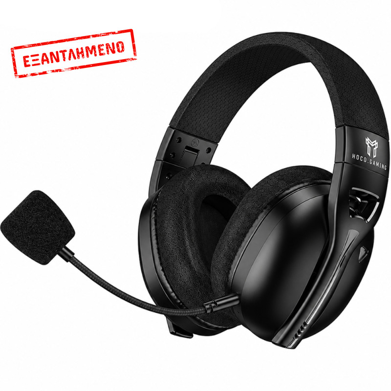 Ακουστικά Gaming Ασύρματα Hoco W114 Magic Surround Stereo v5.4 600mAh με Αποσπώμενο Μικρόφωνο και Δυνατότητα Ενσύρματης Χρήσης Μαύρο Ακουστικά Gaming Ασύρματα Hoco W114 Magic Surround Stereo v5.4 600mAh με Αποσπώμενο Μικρόφωνο και Δυνατότητα Ενσύρματης Χρήσης Μαύρο