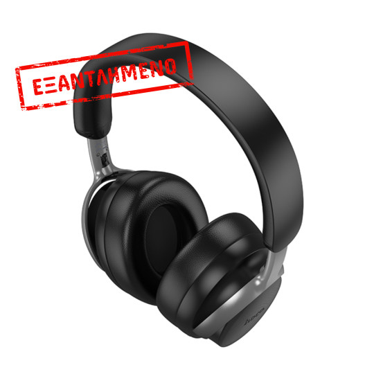 Wireless Ακουστικά Stereo Hoco W53 Plus Tone ANC Hi-Fi v5.4 800mAh με AUX TF Μαύρα