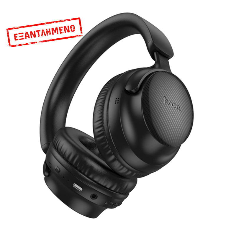Wireless Ακουστικά Stereo Hoco W53 Tone Hi-Fi v5.4 400mAh με AUX TF Μαύρα