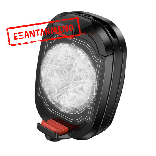 Cooler Κινητού Τηλεφώνου Hoco GM76 Blue Diamond για Συσκευές 6.1" εως 7" 3 Επιλογές Ταχύτητας LED Ένδειξη Θερμοκρασίας και RGB Φωτισμό