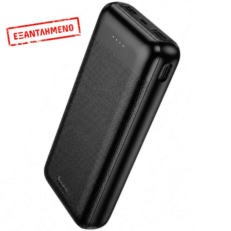Power Bank Hoco J153A Stability 10W 20000mAh 2xUSB-A 1xUSB-C 1xMicroUSB και LED Ένδειξη Μπαταρίας Μαύρο Power Bank Hoco J153A Stability 10W 20000mAh 2xUSB-A 1xUSB-C 1xMicroUSB και LED Ένδειξη Μπαταρίας Μαύρο