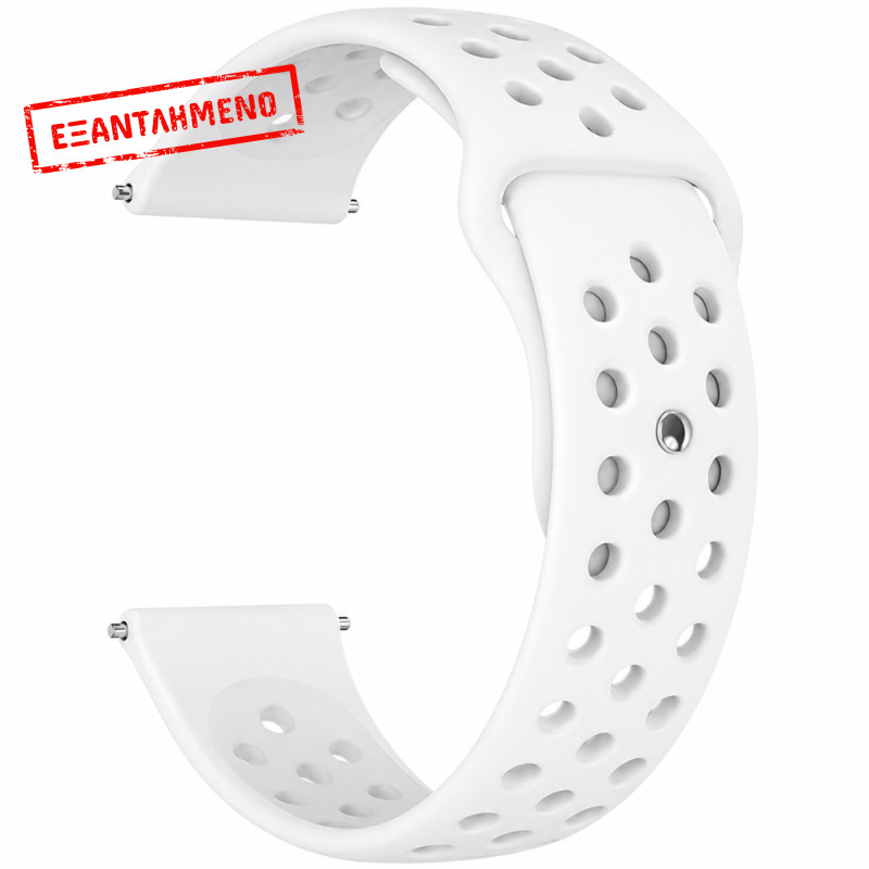 Watchband Hoco WH25 Flexible Series για Samsung Huawei Xiaomi Vivo OPPO κα 22mm Universal Λευκό Silicon Strap