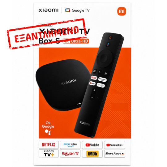 Xiaomi TV Box S 3rd Gen PFJ4191EU Google TV 4K 60FPS HDR10+ 2GB/32GB WiFi6 Xiaomi TV Box S 3rd Gen PFJ4191EU Google TV 4K 60FPS HDR10+ 2GB/32GB WiFi6
