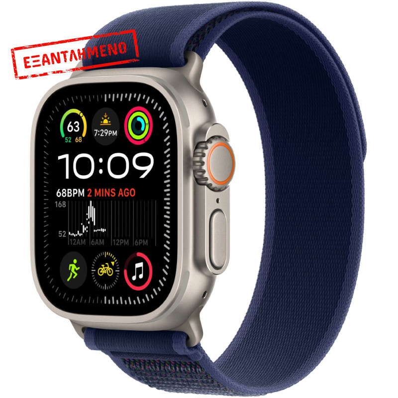 Apple Watch Ultra 2 4G 49mm GPS eSIM NFC IP6X Natural Case με Blue Alpine Loop