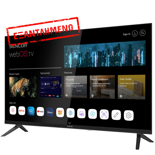 Τηλεόραση Sencor SLE 32S810B webOS SMART TV HD Ready HDR 10 32"