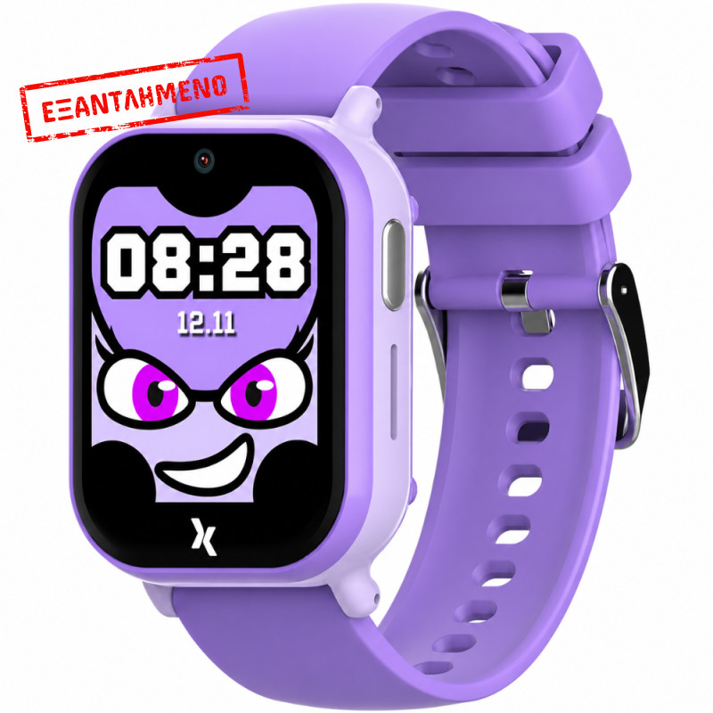Smartwatch Maxcom FW49 Kiddo 4G 1.52” IPS 670mAh IP67 με 20mm Silicon Band και SOS Button με Δυνατότητα Κλήσεων Μωβ Smartwatch Maxcom FW49 Kiddo 4G 1.52” IPS 670mAh IP67 με 20mm Silicon Band και SOS Button με Δυνατότητα Κλήσεων Μωβ
