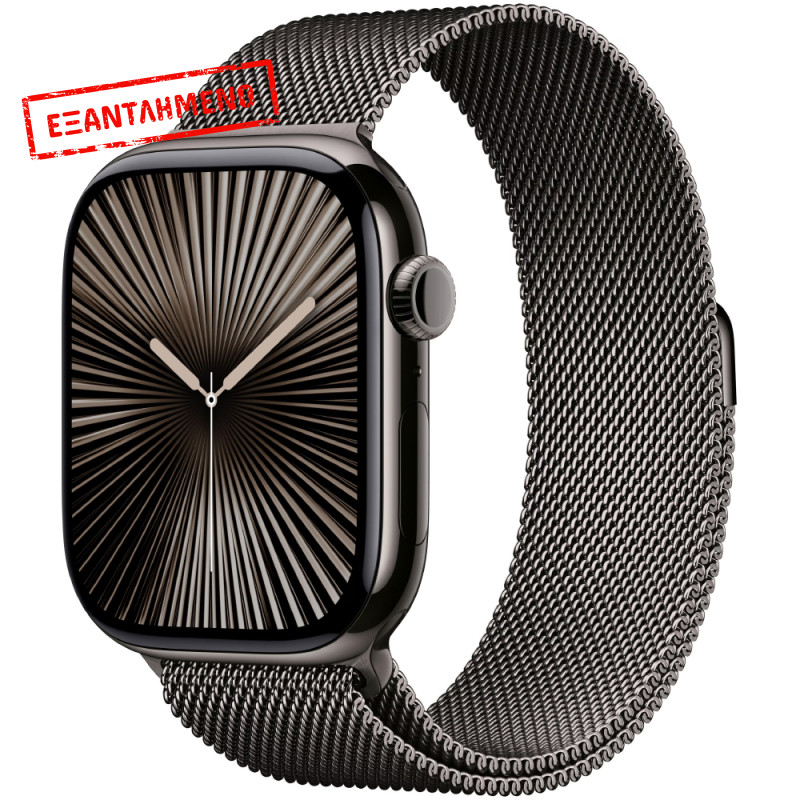 Apple Watch Series 10 4G 46mm GPS eSIM NFC IP6X Titanium Case with Milanese Loop Slate