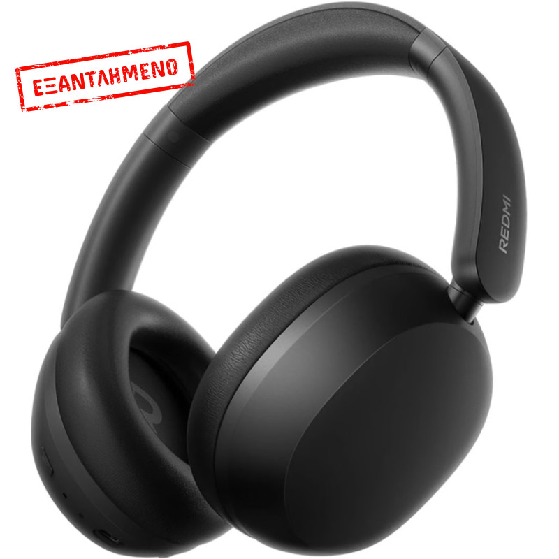 Bluetooth Xiaomi Redmi Neo Over Ear Ασύρματα & Ενσύρματα Hi-Res με 72 ώρες Λειτουργίας, ANC, ΒΤ5.4, 3 Mics και HyperOS Obsidian Black