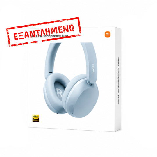 Bluetooth Xiaomi Redmi Neo Over Ear Ασύρματα & Ενσύρματα Hi-Res με 72 ώρες Λειτουργίας, ANC, ΒΤ5.4, 3 Mics και HyperOS  Mist Blue