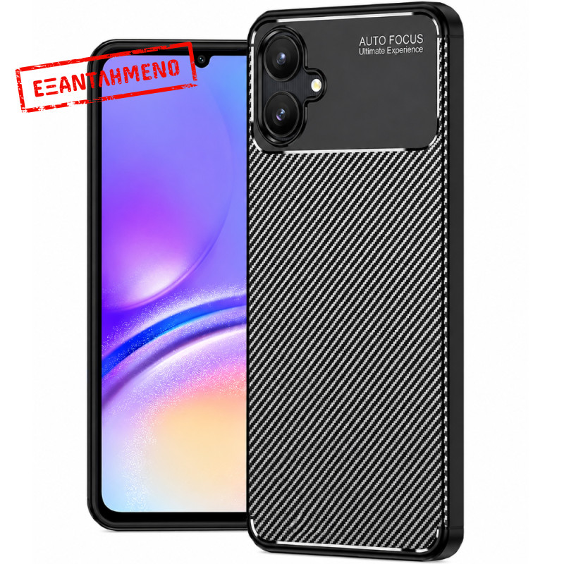 Θήκη Ancus AutoFocus Carbon Fiber για Samsung Galaxy A06 4G A06 5G Μαύρη