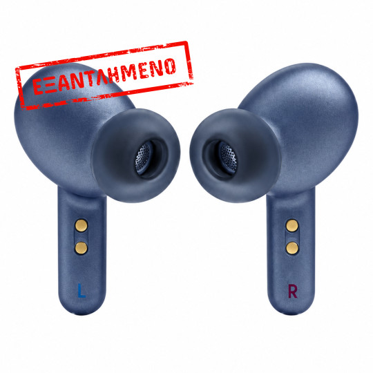 Wireless Hands Free JBL Live Pro 2 TWS Buds με Hybrid ANC 6-Mics 40h Λειτουργία IPX5 και Fast Charge Θήκη Μπλε