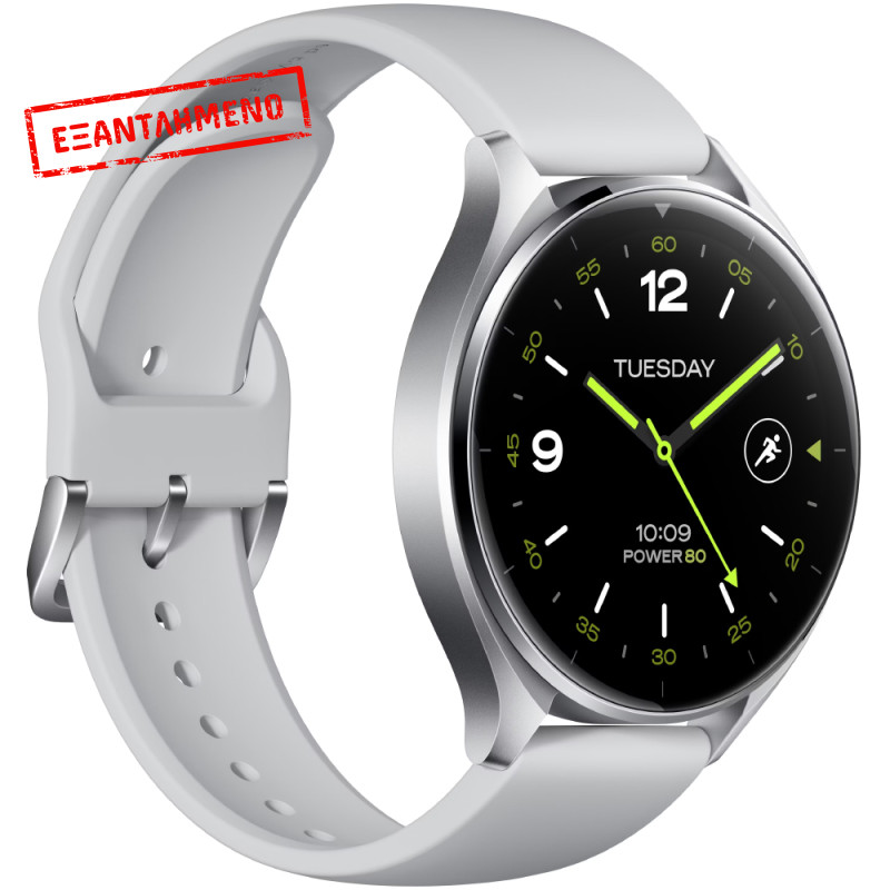 Smartwatch Xiaomi Watch 2 BHR8034GL 1.43 " AMOLED GPS NFC Αδιαβροχοποίηση έως 5ATM με Δυνατότητα Κλήσεων Ασημί