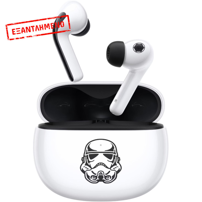 Wireless Bluetooth Xiaomi Buds 3 Star Wars Edition TWS με 32h Αναπαραγωγή Active Noise Cancellation και Qi Θήκη Φόρτισης Stormtrooper