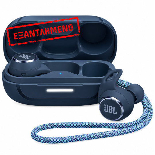 Bluetooth Hands Free JBL Reflect Aero In-ear με Hybrid ANC 16 ώρες Λειτουργία ΒΤ 5.2 IP68 και Θήκη Φόρτισης Μπλε