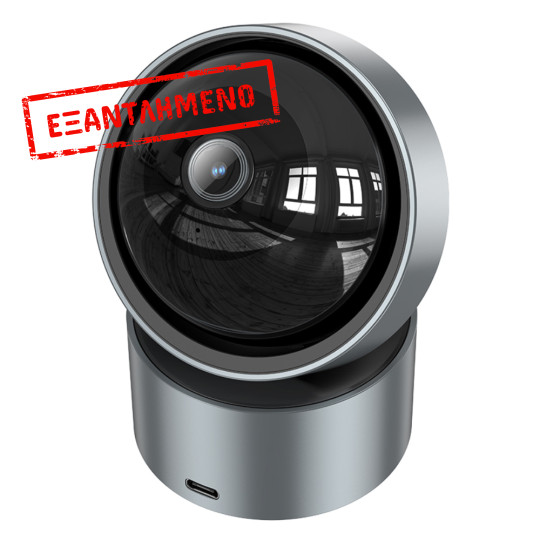 Wi-Fi Κάμερα Ασφαλείας Hoco D5 Indoor PTZ HD 3MP με Οριζόντια και Κάθετη Περιστροφή και Υποδοχή Micro SD έως 128GB