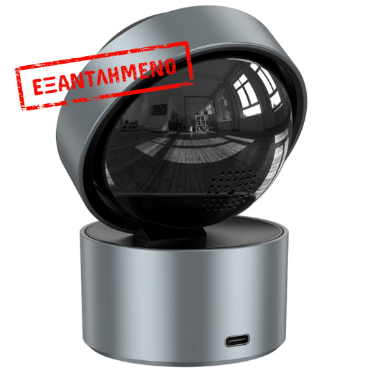 Wi-Fi Κάμερα Ασφαλείας Hoco D5 Indoor PTZ HD 3MP με Οριζόντια και Κάθετη Περιστροφή και Υποδοχή Micro SD έως 128GB