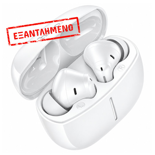 Wireless Hands Free Hoco EQ34 Plus Rima ANC+ENC v5.4 300mAh 7 Ώρες Λειτουργίας Λευκά