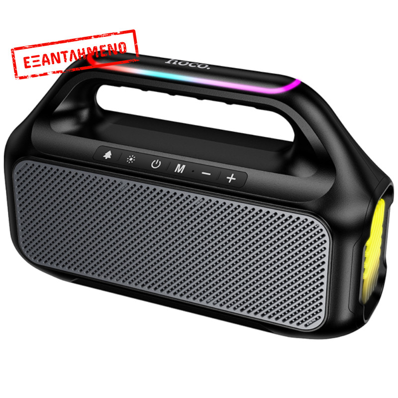 Φορητό Ηχείο Wireless Hoco HC47 Delight TWS BT 6.0 2400mAh 2x15W με FM Micro-SD USB Playback και AUX Μαύρο