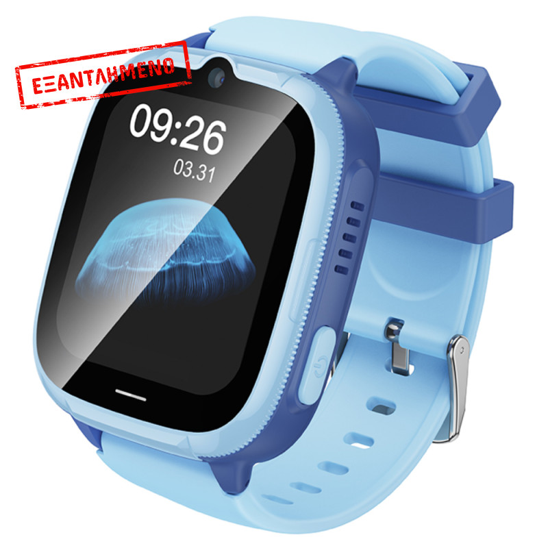 Kids Smartwatch Hoco Y106 4G 730mAh 1.83” LCD GPS Κάμερα με Δυνατότητα Κλήσεων και Μηνυμάτων IPX7 Μπλε