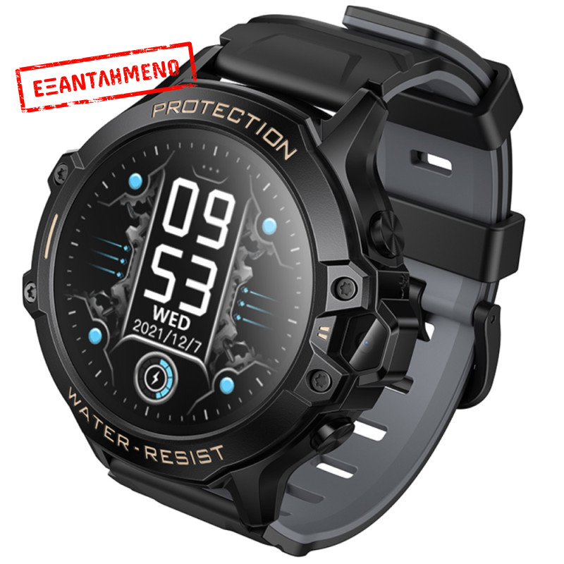 Kids Smartwatch Hoco Y107 4G 700mAh 1.28” LCD GPS Κάμερα με Δυνατότητα Κλήσεων και Μηνυμάτων IP54 Μαύρο