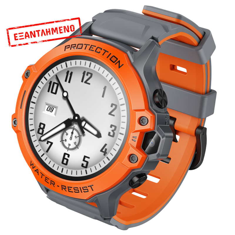 Kids Smartwatch Hoco Y107 4G 700mAh 1.28” LCD GPS Κάμερα με Δυνατότητα Κλήσεων και Μηνυμάτων IP54 Πορτοκαλί