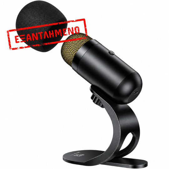 Επιτραπέζιο Μικρόφωνο Hoco L50 Profit για Streaming Gaming Video Calls RGB USB-C Πολυκατευθυντικό Μικρόφωνο Κουμπί Mute Μαύρο