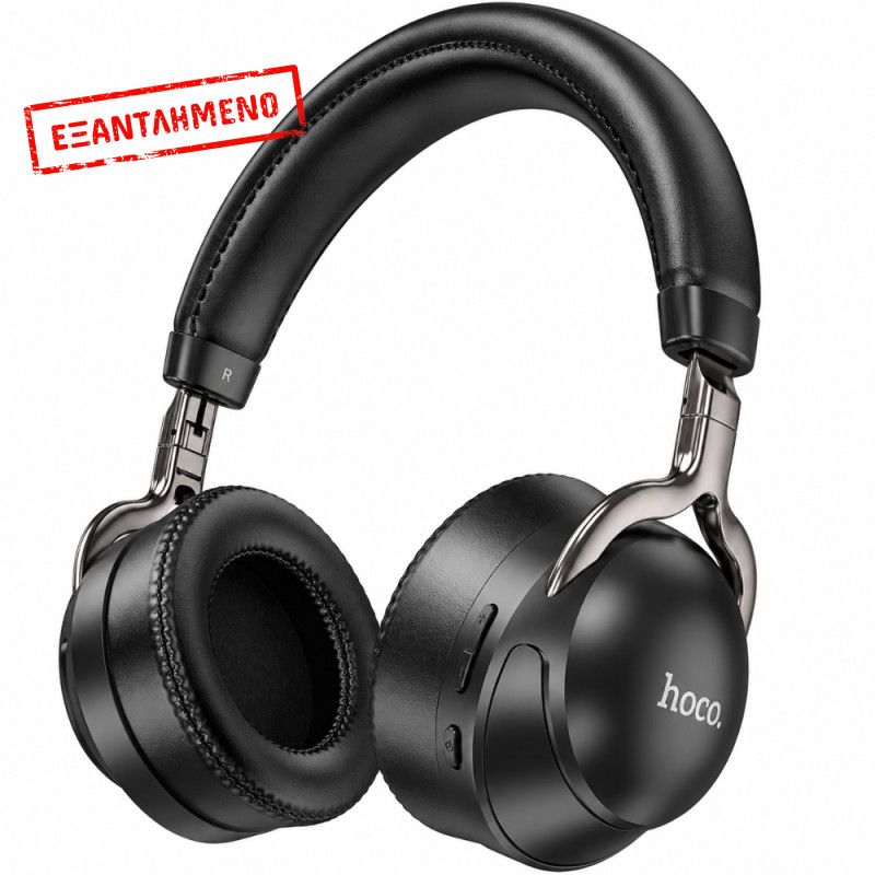 Wireless Ακουστικά Stereo Hoco. ESD17 Profit v5.3 400mAh 12 'Ωρες Λειτουργίας με υποδοχή Micro SD AUX FM Μαύρα