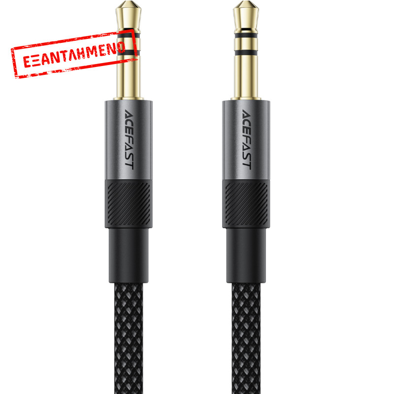Καλώδιο σύνδεσης Ήχου Acefast J10 3.5mm Αρσενικό σε 3.5mm Αρσενικό Braided Μαύρο 1m