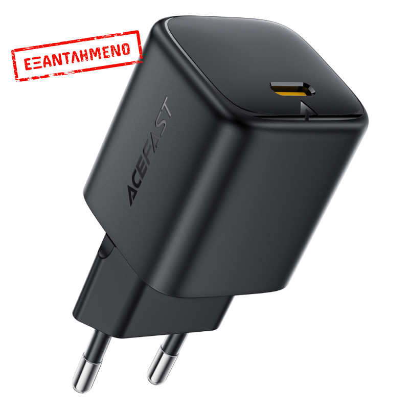 Φορτιστής Ταξιδίου Acefast A134 Mini Fast Charging 1xUSB-C PD67W QC3.0 GaN Μαύρος