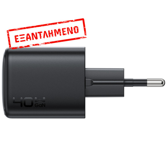 Φορτιστής Ταξιδίου Acefast A136 Mini Fast Charging 1xUSB-C PD40W QC3.0 GaN Μαύρος