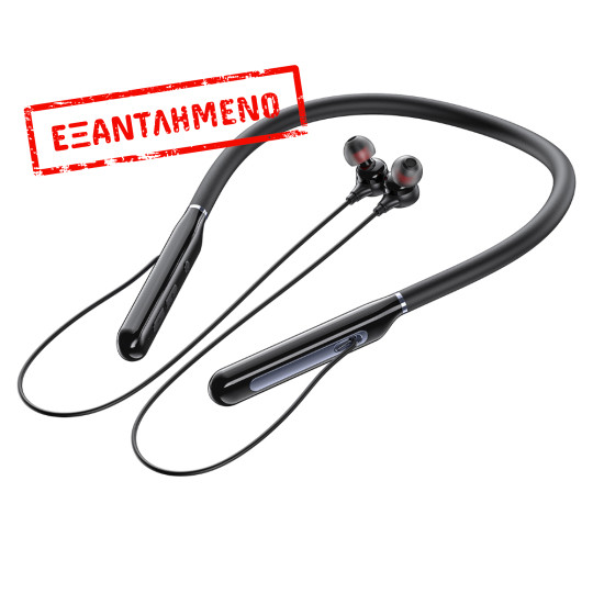 Bluetooth Hands Free Acefast N5 Neckband Magnetic v5.4 200mAh 30Hrs Αναπαραγωγής IPX4 Μαύρα