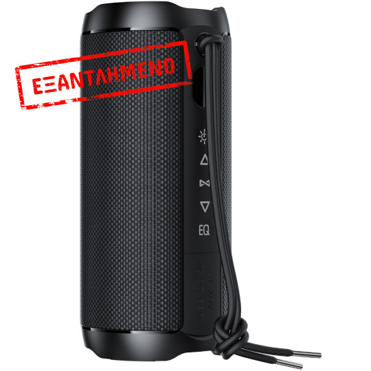Φορητό Ηχείο Wireless Acefast K12 Pro TWS ENC v6.0 2400mAh 30W TF Card AUX USB Digital Display και RGB Φωτισμό IPX4 Μαύρο