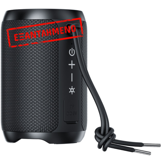 Φορητό Ηχείο Wireless Acefast K12 Air TWS ENC v6.0 1800mAh 16W TF Card AUX RGB Φωτισμό IPX4 Μαύρο