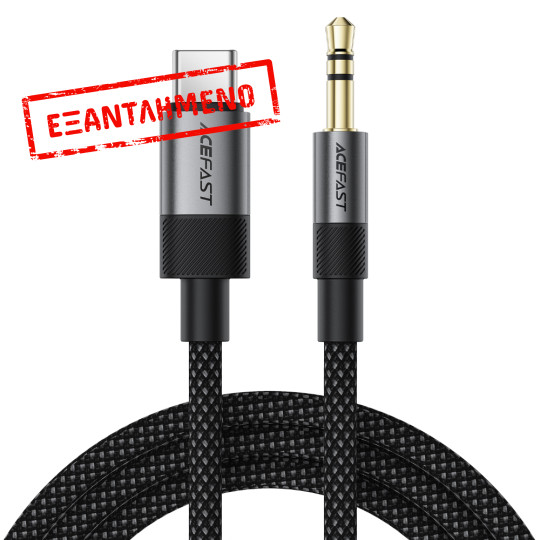 Καλώδιο Ήχου Acefast J11 USB-C σε 3.5mm Braided  Μαύρο 1m