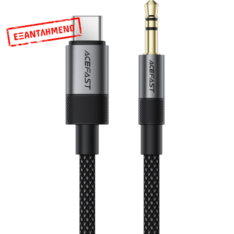 Καλώδιο Ήχου Acefast J11 USB-C σε 3.5mm Braided  Μαύρο 1m