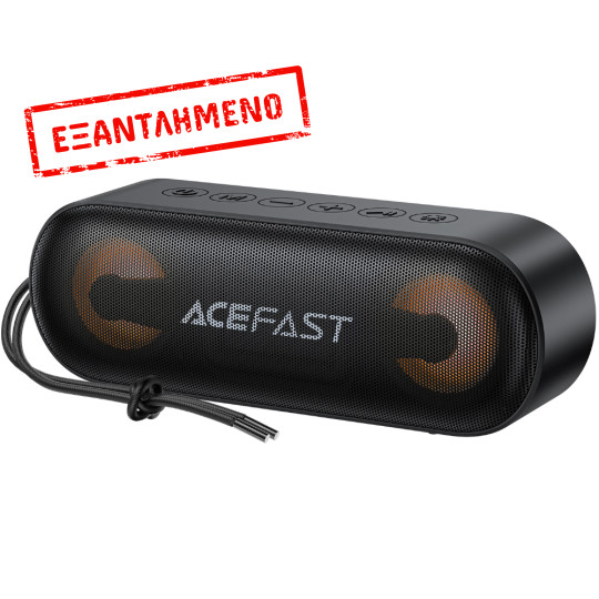 Φορητό Ηχείο Wireless Acefast K13 v6.0 TWS ENC 16W 1800mAh AUX TF Card και RGB Φωτισμό IPX6 Μαύρο