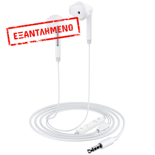 Hands Free Acefast L14 Earphones Stereo 3.5mm με Μικρόφωνο Λευκά 1.2m