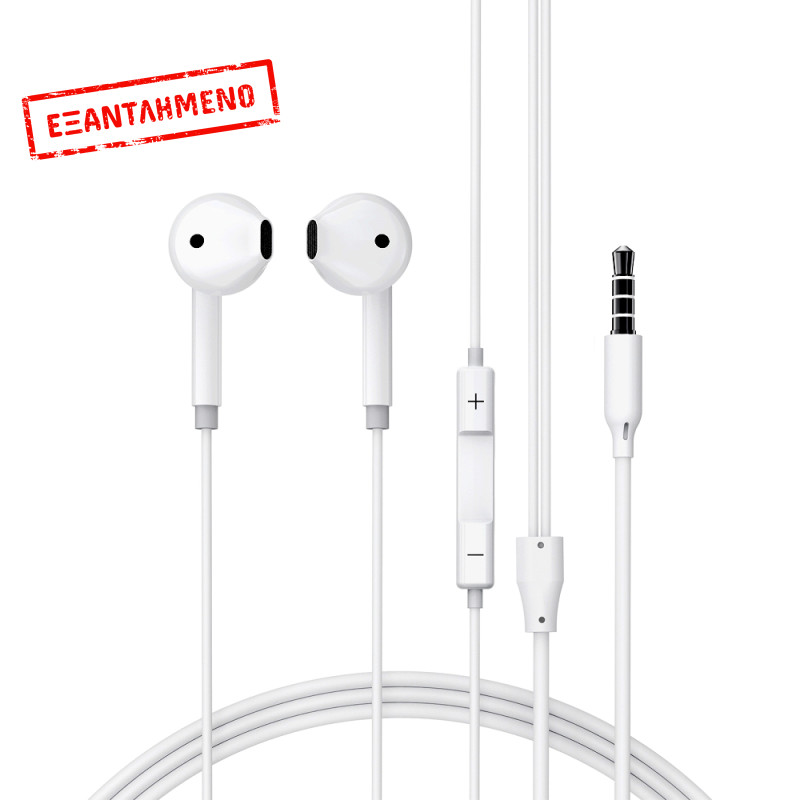 Hands Free Acefast L14 Earphones Stereo 3.5mm με Μικρόφωνο Λευκά 1.2m