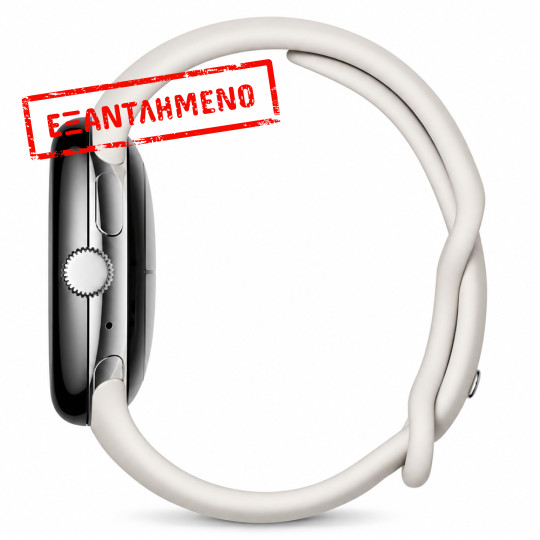 Smartwatch Google Pixel Watch LTE 1,2 " AMOLED GPS eSIM NFC IP68 με Δυνατότητα Κλήσεων Polished Silver με Chalk Sport Band