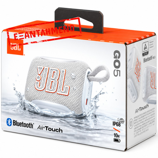 Φορητό Ηχείο Bluetooth JBL GO 5 4.8W ΒΤ6.0 IP68 10h Playtime Λευκό