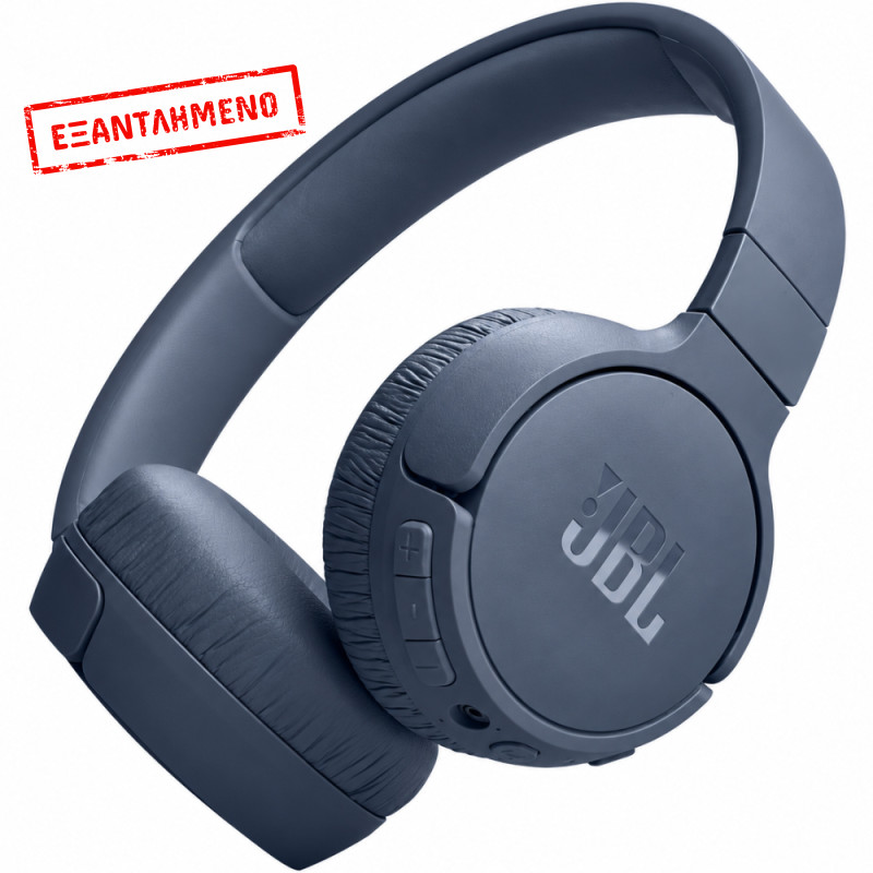 Bluetooth Ακουστικά Stereo JBL Tune 670NC Pure Bass Sound με ANC έως 70h Playtime και Quick Charge Μπλε