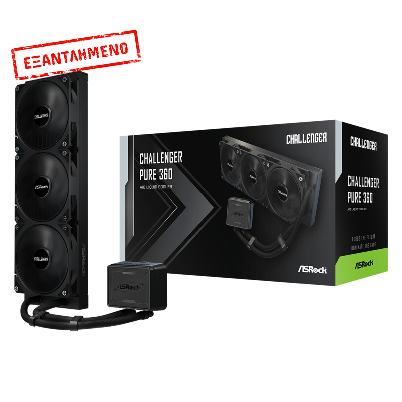 ASRock Challenger Pure 360 Υδρόψυξη Επεξεργαστή Τριπλού Ανεμιστήρα 120mm για Socket AM4/AM5/1700