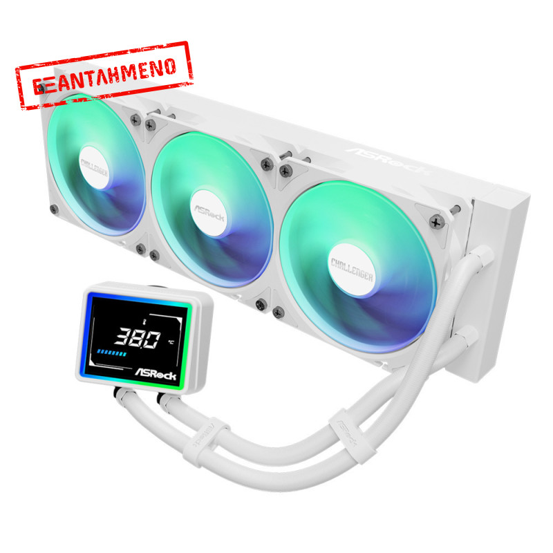 ASRock Pro 360 ARGB White Υδρόψυξη Επεξεργαστή Τριπλού Ανεμιστήρα 120mm για Socket AM4/AM5/1700