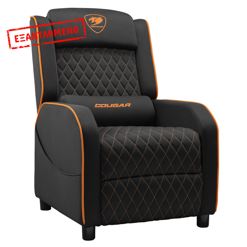 Cougar Ranger One Gaming Sofa με Υποπόδιο και Ρυθμιζόμενη Πλάτη Black/Orange